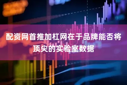 配资网首推加杠网在于品牌能否将顶尖的实验室数据